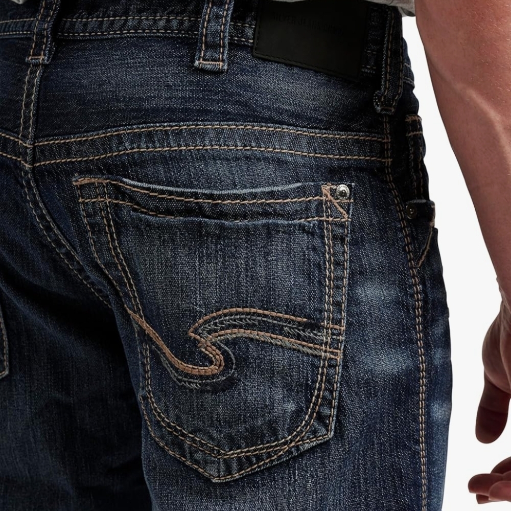 Silver Jeans Blue Straight Leg Men's Jeans - Picture 6 of 7